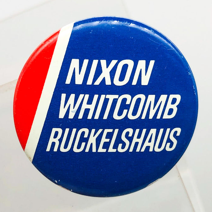 Nixon Whitcomb Ruckelshaus Button 1.25" Presidential Campaign Political 8