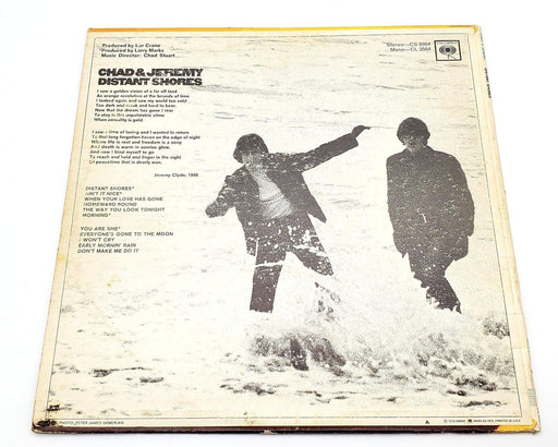 Chad & Jeremy Distant Shores 33 RPM LP Record Columbia 1966 CL 2564 2