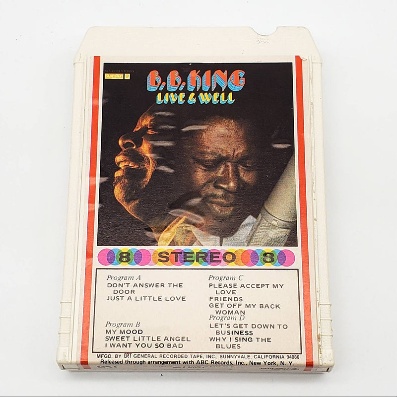 B.B. King Live & Well 8-Track Tape Album Bluesway 851-6031 M