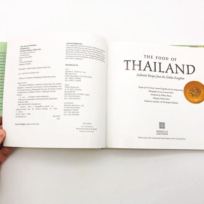 The Food Of Thailand Hardcover Sven Krauss 1998 Authentic Recipes 1st Edition 7