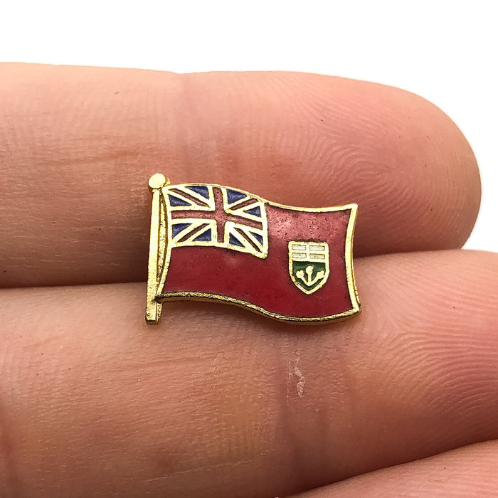 Ontario Flag Lapel Pin Canadian Flag Vintage Red Great Britain Flag 2