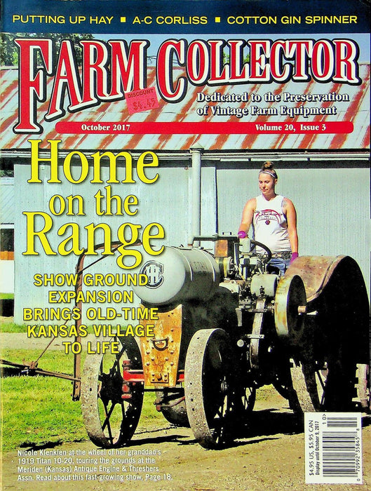 Farm Collector Magazine October 2017 Vol 20 # 3 A-C Corliss