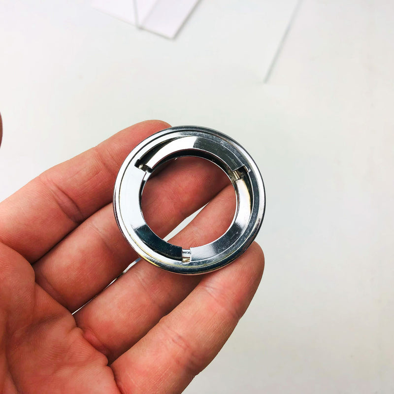 Yale Mortise Cylinder 1153 O Bittings US26 Bright Chrome GE Keyway New Old Stock