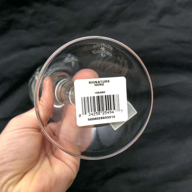 1ct Waterford Crystal Wine Glass John Rocha 9" Signed Signature Stemware 100490
