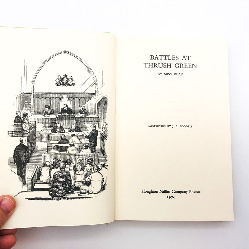 Battles At Thrush Green Hardcover Miss Read 1976 English Rural Life 1st Edition 8