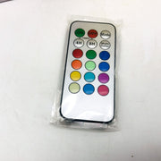 Flameless LED Glo-Candle Rainbow Wax Pillar No Flame Fire Melted Edge Remote 6" 2