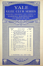 Sheet Music Yale Glee Club Series Jerusalem Morning 1934 M Bartholomew A Capella 3
