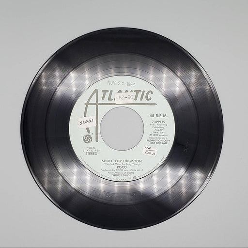 Poco Shoot For The Moon Single Record Atlantic Records 1982 7-89919 PROMO 2