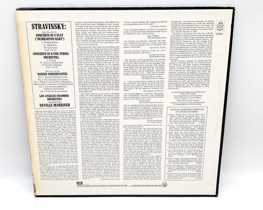 Los Angeles Chamber Orchestra Stravinsky Concerto In D 33 RPM LP Record 1975 2