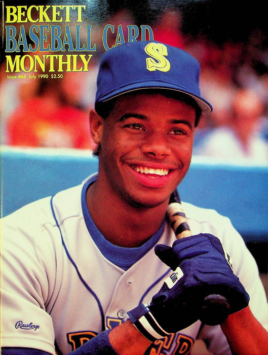 Beckett Baseball Magazine July 1990 # 64 Ken Griffey Jr Mariners Frank Viola 1