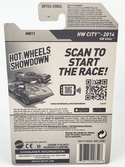 Hot Wheels 2014 Gray / Aqua MR11 HW City 15/250 BFF63 2