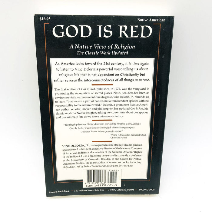 God Is Red SC Vine Deloria Jr 1994 Controversial Literature Indians Religion 2