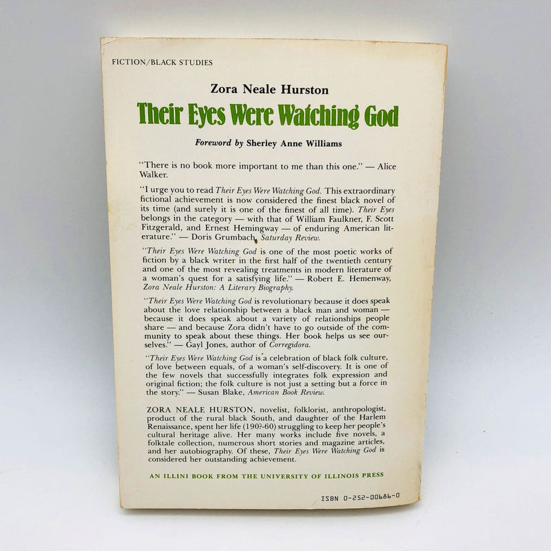 Zora Neale Hurston Book Their Eyes Were Watching God Paperback 1978 50th Anniver 2