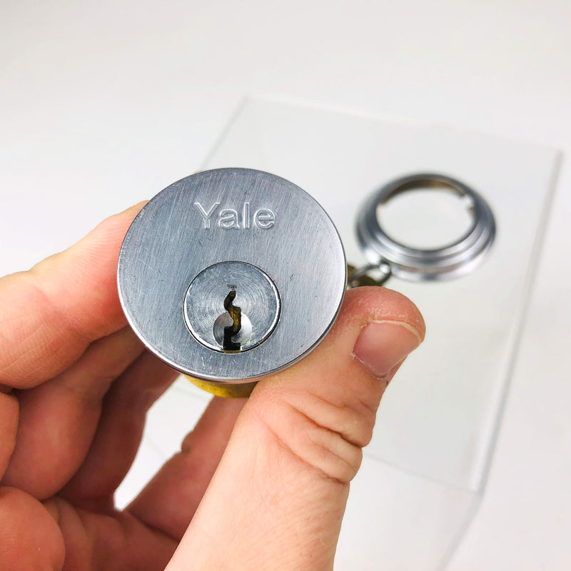 Yale Mortise Cylinder 1152 1-1/4" US32D Satin Stainless Steel New Old Stock NOS