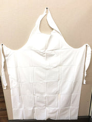 Ansell Chemical Resistant Bib Die Cut Apron 47"x33" White Vinyl 56-016 12pk 1