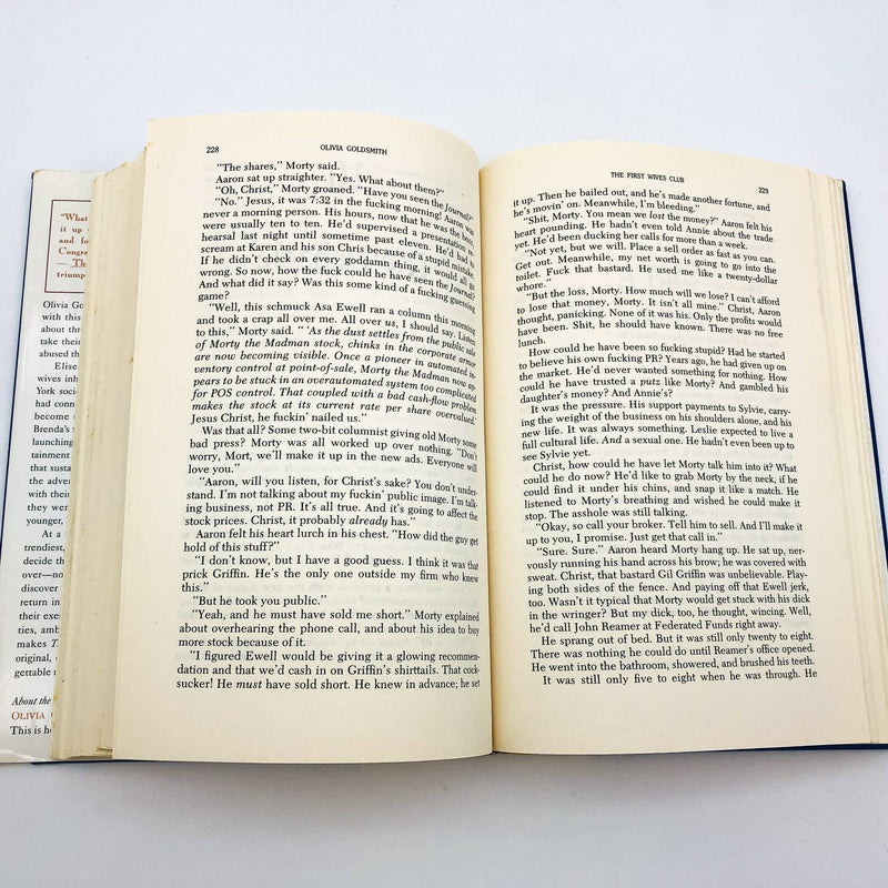 The First Wives Club Hardcover Olivia Goldsmith 1992 Women Divorce Love 1st E 9