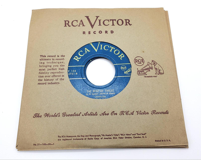 Dennis Day Shamrock Melodies 45 RPM 3xEP Record RCA Victor 1949 WP 153 4