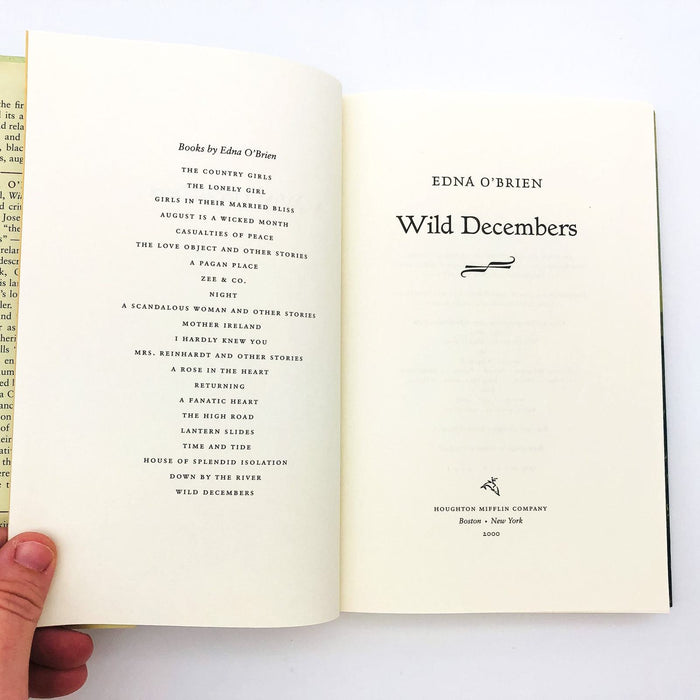 Wild Decembers Hardcover Edna O'Brien 2000 Ireland Brothers Sisters Farm 1st Ed 7