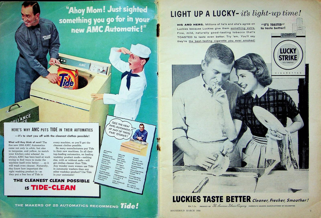 Household Magazine March 1956 Pies Recipes Nooks Crannies Organization Ideas 2