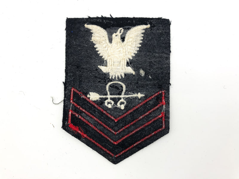 US Navy Chief Petty Officer 2nd Class Chevrons Rank Stripes Soundman Sonarman
