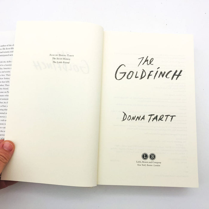 The Goldfinch Hardcover Donna Tartt 2013 Artists Self Realization 1st Edition 7