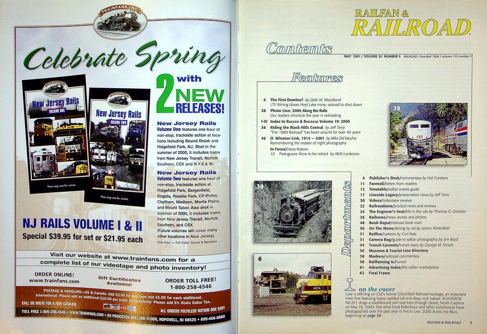 Railfan & Railroad Magazine May 2001 Vol 20 No 5 LTV's Minnesota Finale