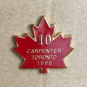 United Brotherhood of Carpenter's Lapel Pin Toronto Canada 1986 Red Leaf 2