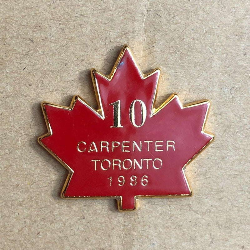 United Brotherhood of Carpenter's Lapel Pin Toronto Canada 1986 Red Leaf 2