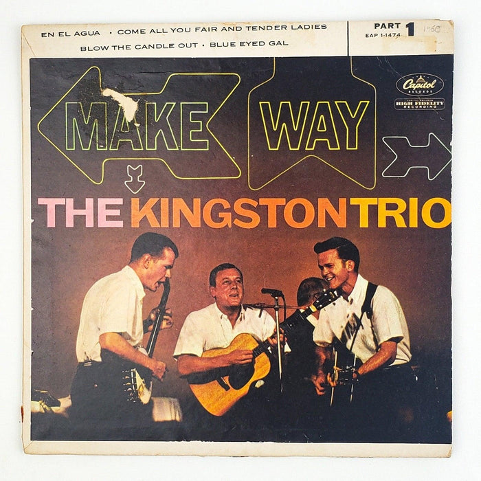 The Kingston Trio Make Way - Part 1 45 RPM EP Record Capitol 1961 1