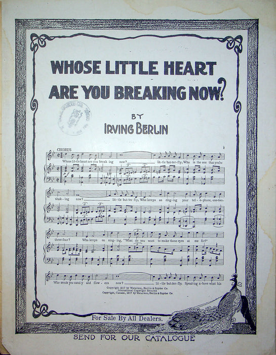 Sheet Music Joan Of Arc They Are Calling You Jack Wells Bryan Weston 1917 WW1 3