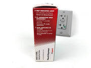 Plug Tail GFCI Receptacle 20 Amp Pass Seymour PT2095-HGGRY Thermoplastic Duplex 5