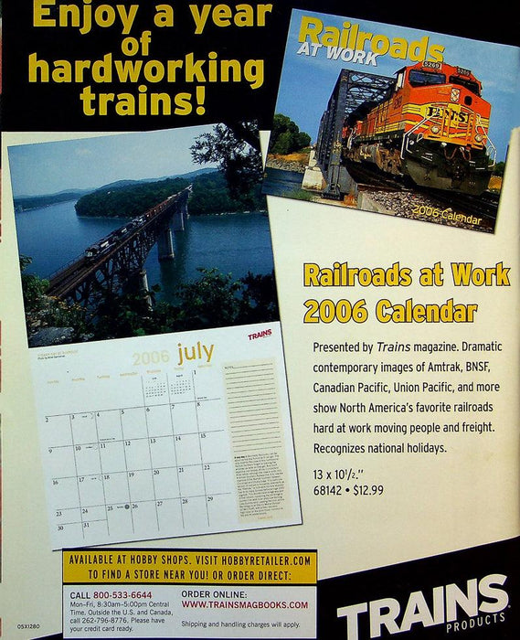 Trains Magazine January 2006 Vol 66 No 1 Canadian Pacific Cab Ride