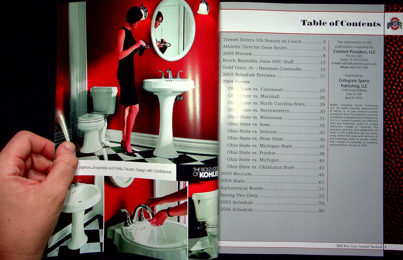 Ohio State Buckeye Yearbook 2004 Review Game By Game Recap Ted Ginn Jr AJ Hawk 2