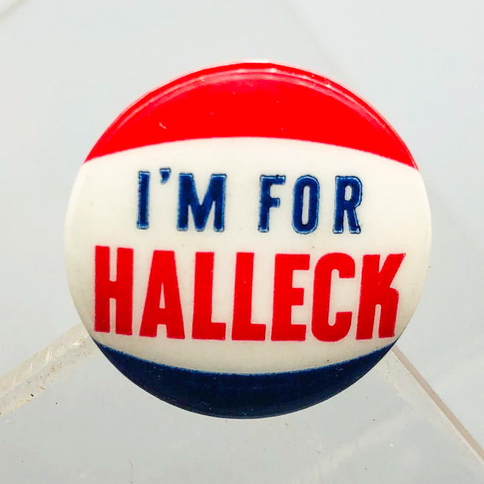 I'm For Halleck Button Pin .75" Indiana Politician Campaign Republican Charles 3