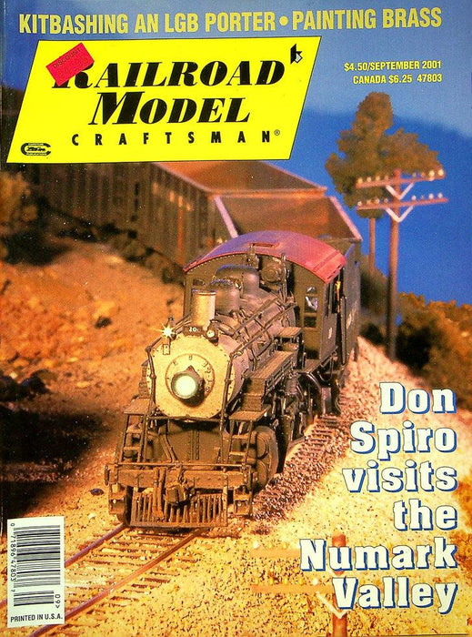 Railroad Model Craftsman Magazine September 2001 Vol 70 No 4 Don Spiro Visits