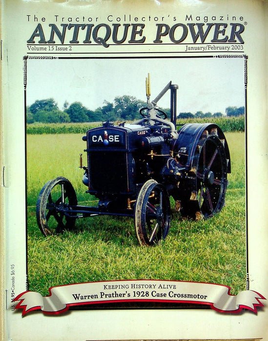 Antique Power Magazine January 2003 Vol 15 # 2 Warren Prather's Crossmotor