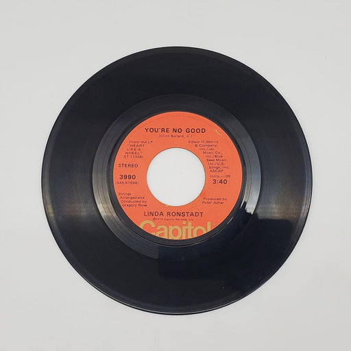 Linda Ronstadt You're No Good 45 RPM Single Record Capitol Records 1974 3990 1