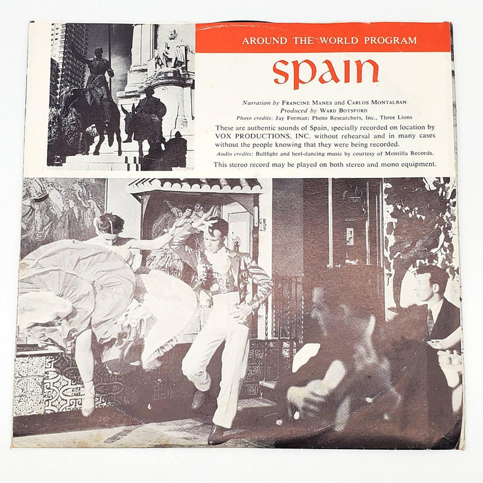Francine Manes The Songs and Sounds of Spain 33 RPM Single Record VOX AWP 64 2