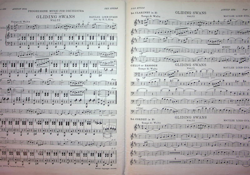 The Angel of the Twilight Sheet Music Piano Song Frederic Lacey 1934 Etude Mag 4