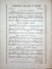 Sheet Music Little Old Lady Vincente Minelli The Show In On Musical 1936 Shubert 4