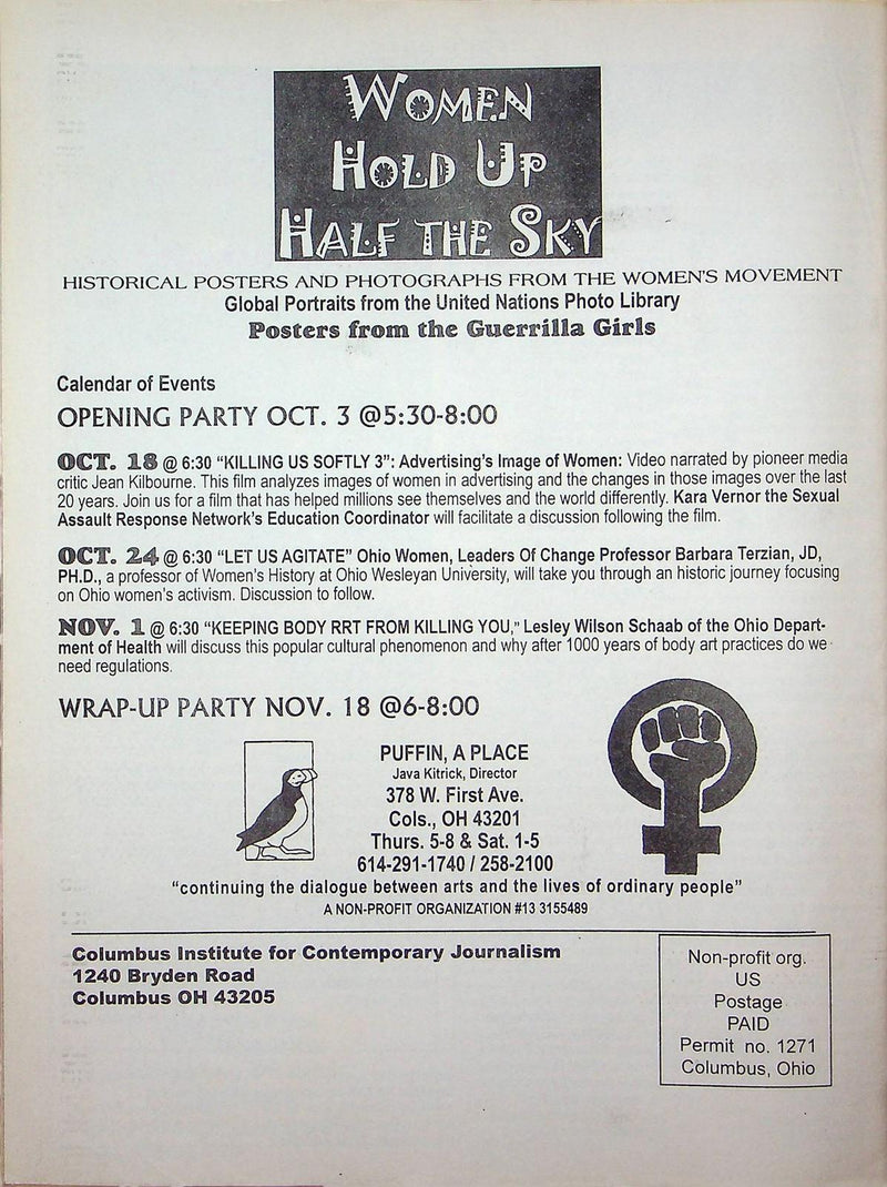 The Free Press Magazine Autumn 2001 America Terrorism Timeline Bush Taliban Ohio