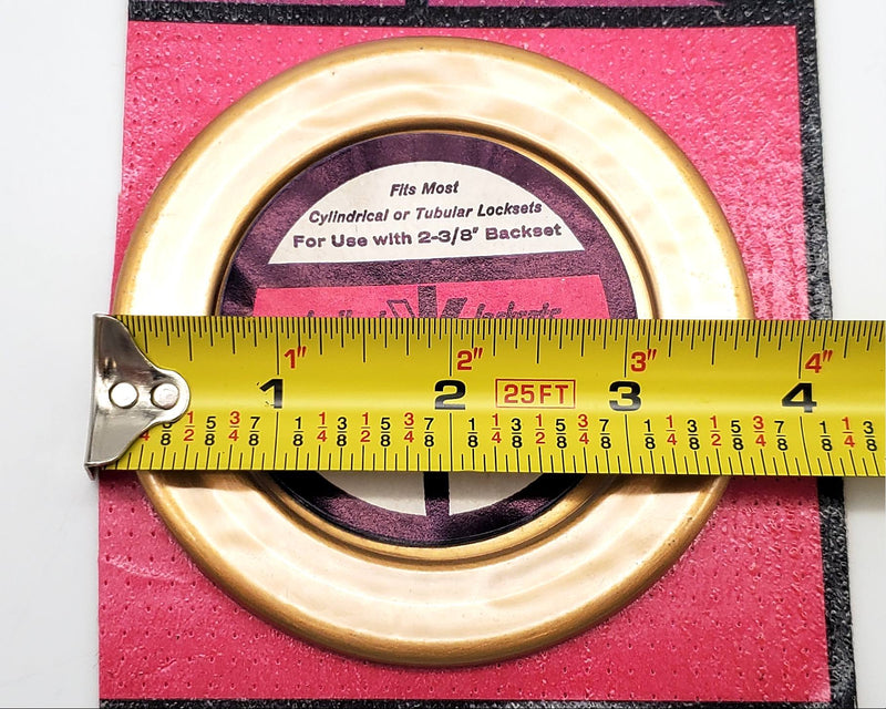 Kwikset Decorative Escutcheon Rosette No. 293 Satin Bronze Plated US-10 Finish 4