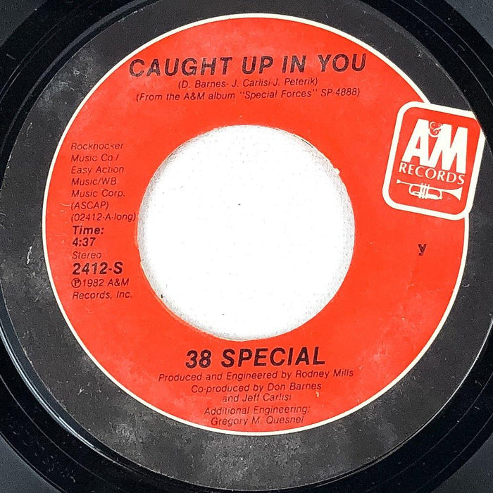 38 Special 45 RPM 7" Record Firestarter / Caught Up in You A&M 1982 1
