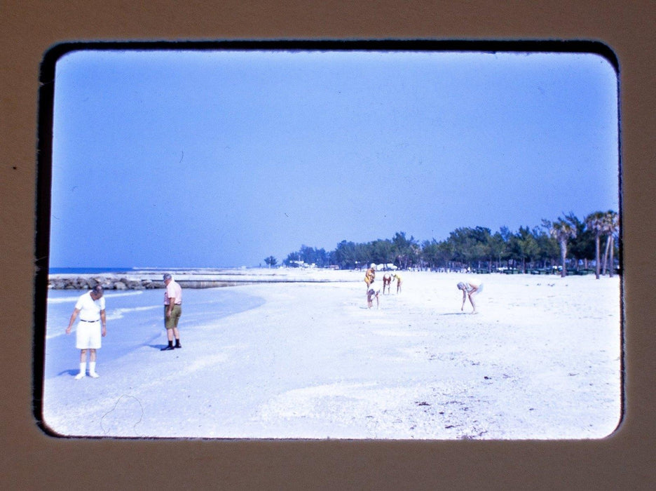 Vintage 35mm Photo Transparency Slides - Family at the Beach 1974 | Lot of 3 2