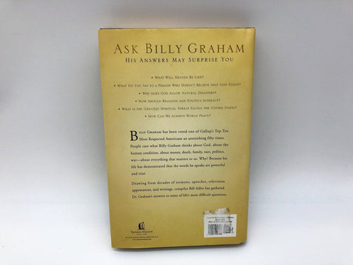 Ask Billy Graham Bill Adler 2007 Thomas Nelson Questions w/ His Answers HC 2