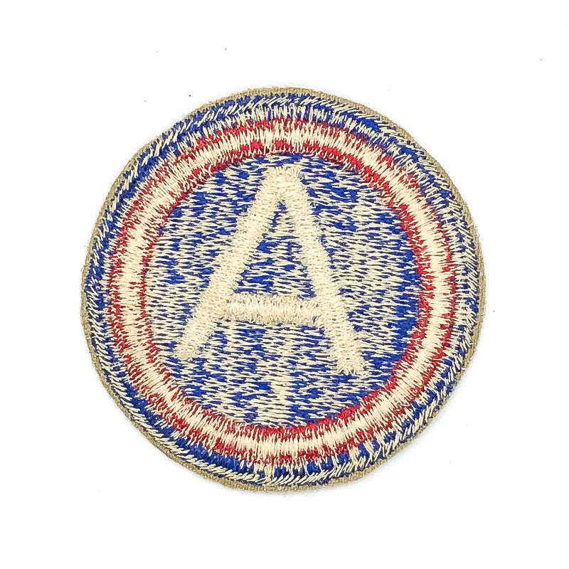 US Army Patch 3rd Central Shoulder Sleeve Class A Round Red White Vintage Sew On 2