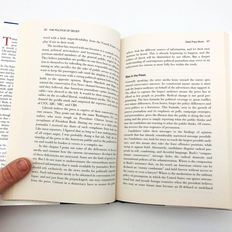 The Politics Of Deceit Hardcover Glenn W. Smith 2004 Cultural History Mass Media 9