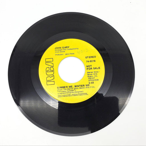 John Gary Natalie / Summer Me, Winter Me Single Record RCA 74-0218 PROMO 2