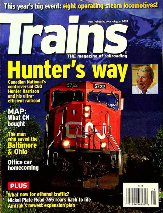 Trains Railroading Magazine August 2009 Vol 69 No 8 Hunter's Way