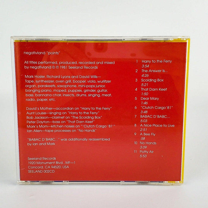 Negativland Points CD 1981 Seeland SEELAND 002 2